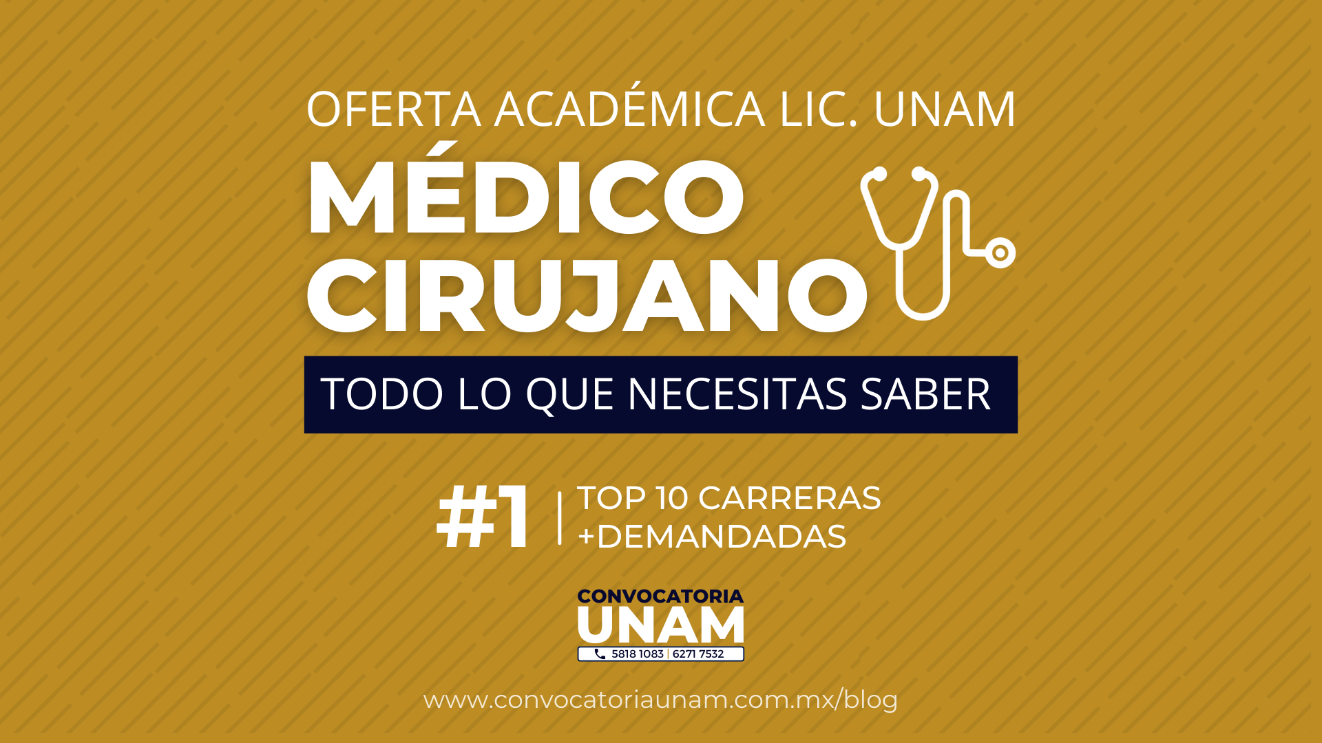 Convocatoria Unam Carrera Medico Cirujano