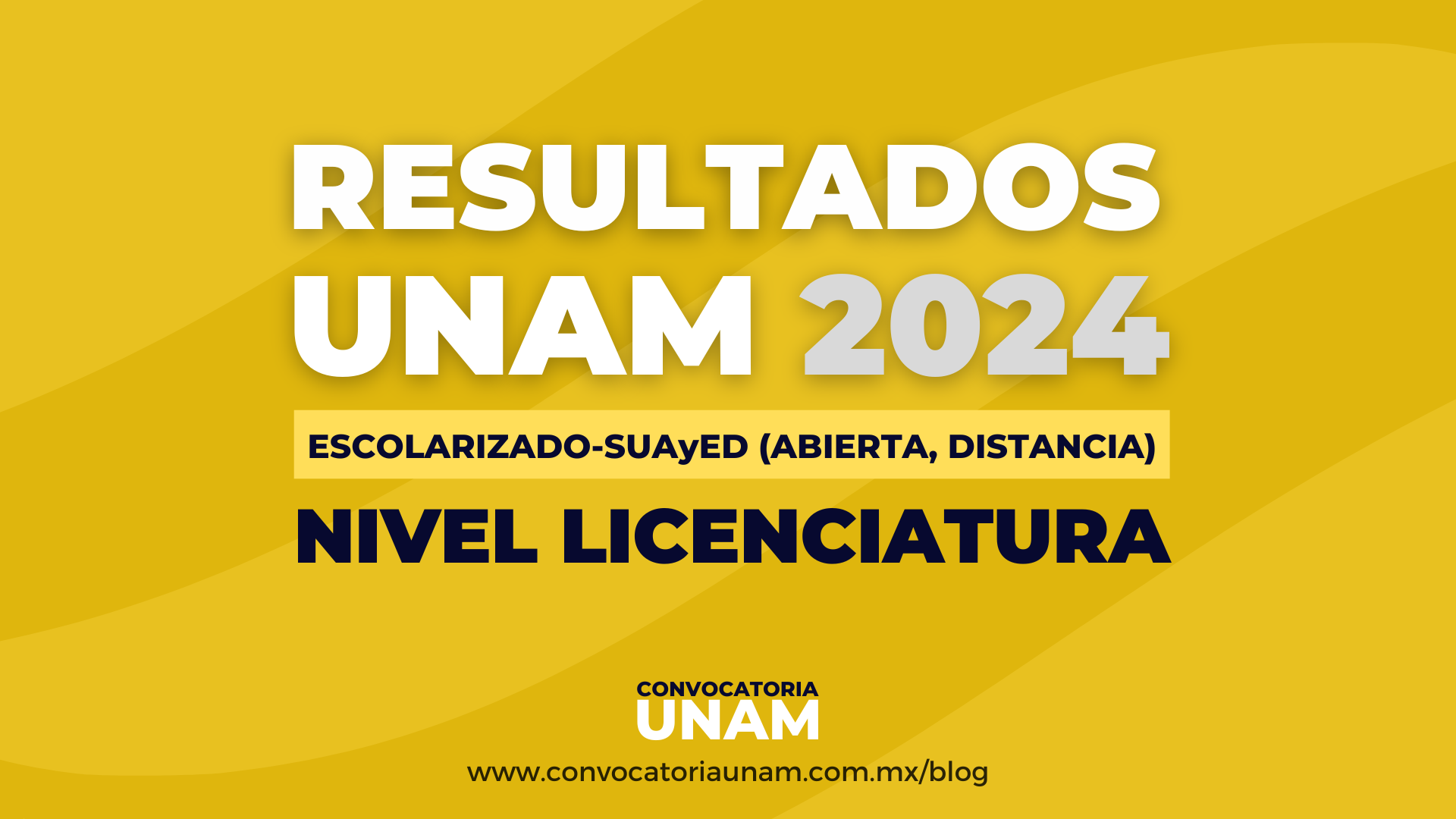 Resultados Convocatoria UNAM Mayo 2024